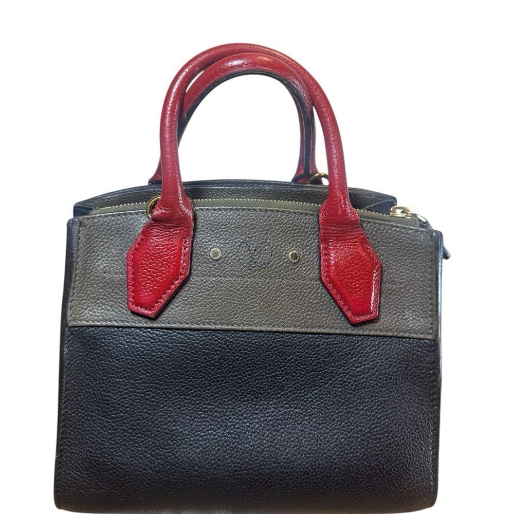 LOUIS VUITTON Tricolor Olive Green Black Red Mini LV City Steamer Bag - Picture 2 of 12